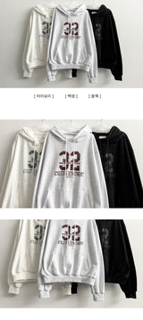 Number 32 Boxy Fit Hoodie