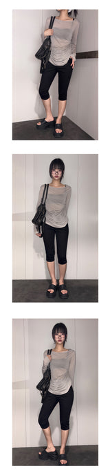 Shy Black Capri Jeans