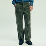w&sコーデュロイファティーグパンツ olive khaki
