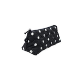 Triangle zipper Pencil Pouch_Dot Black