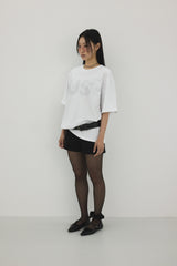 " US " オーバーサイズTシャツ ( ホワイト ) UNISEX