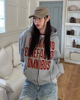 Ender Patch Crop Hood Zip-Up