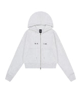 LOGO STITCH REGULAR FIT HOOD ZIPUP
