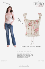 Flora Lace Bustier Blouse