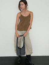 Flower Jacquard Knot two-way Bag_Grey