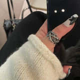 Surgical)Metallic Real Tree Bold Ring