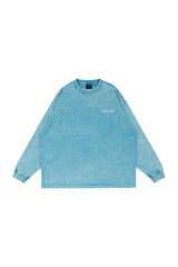 Blue Pigment Long Sleeve T-shirt