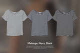 デイリーボーダーショートスリーブTシャツ(3color)