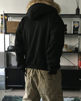 OW Raccoon Crop Hooded Zip-Up (2C)