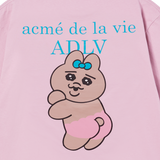 25SS タンニングオパンチュウサギベーシックロゴ半袖Tシャツ ピンク