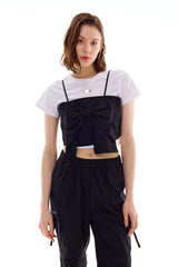 AI RIBBON BUSTIER / BLACK