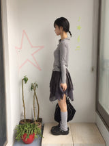 シフォンレイヤードスカート
