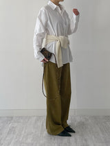 Raccoon V-neck loose-fit knit