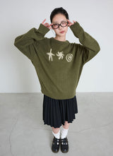 DOODLE KNIT - KHAKI