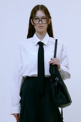 Classic Slim Necktie (BLACK)
