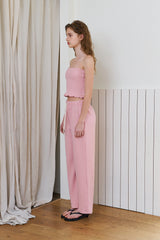 Waffle sweat pants_pink