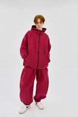 WORK STRETCH 3L SUPER WIDE JOGGER PANTS HOT PINK