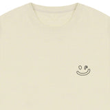 [UNISEX] Small Line Drawing Smile Short Sleeve T-Shirt