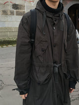 Fine Over Long Hooded Jacket 3C