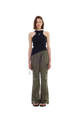 UNBALANCE SLEEVELESS TOP / BLACK