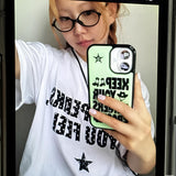 シーレタリングドットオーバーフィットTシャツ (2color)