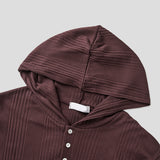 No.1166 T thin henly neck hood T (4color)