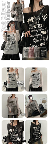 Wonder Loose Fit See-Through Round Knitwear