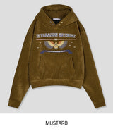 [Mink Brushed] Trust Velvet Corduroy Crop Hood