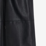 LEATHER SHORTS BLACK