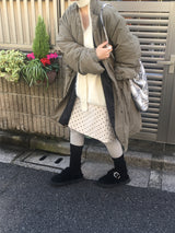 ドットコーデュロイスカート