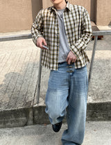 No.1687 B regular check SHIRT (3color)