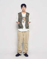 26SS STUDDED BALLOON FIT DENIM PANTS 