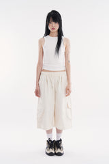 Akaroa vintage cropped sleeveless top