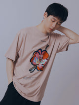 "See You in Paris" フラワーTシャツ(Pink)