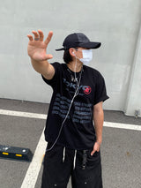 Teach Tokyo lettering short-sleeved T-shirt 3C