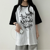 リミンボクシーフィットカラーラグラン半袖Tシャツ