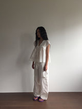 Peep Wide Cargo Pants (3color)
