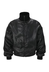 ハイネックレザージャケット