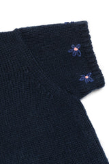 ミニフラワーショートニット [Navy]