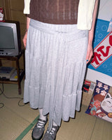 (2color) Tie Wrap Tiered Skirt