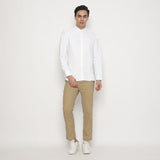 Tooru Men's 長袖シャツ ホワイト