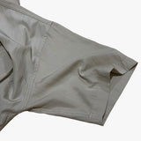street shape shortsleeve zipup_beige
