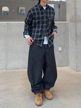 Plaid Loose Check Shirt (No.853)