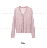 Henne Double Button See-Through Cardigan