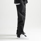 Poly Cotton Cargo Pants - BLACK