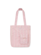 ストライプビッグショルダーバッグ [PINK]