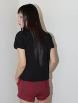 STRIPE JERSEY SHORTS (RED)