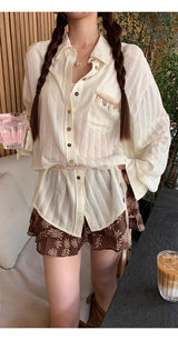 brown ethnic sleeveless skirt two-piece
