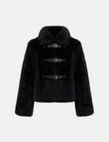 Vera Triple Buckle Fur Jacket