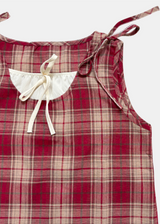 Noël Vintage Check Blouse